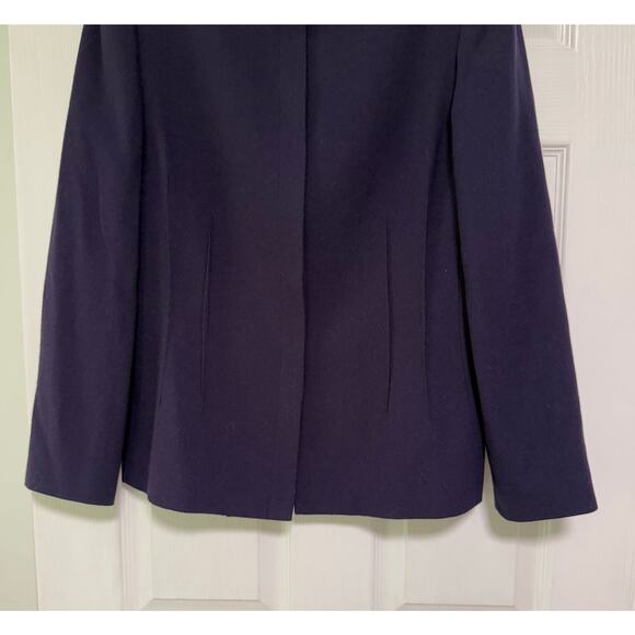 Kasper & Company ASL Women's Purple Wool Blend Blazer Jacket Size 14 - Picture 4 of 10